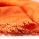 Rost-orange jacquardvävd sjal i kashmir/silke