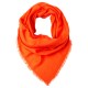 Rost-orange kvadratisk kashmirhalsduk