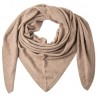 Beige trekantig kashmirhalsduk