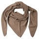 Trekantig kashmirscarf i taupe