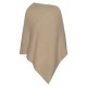 Sandfärgad kashmir poncho