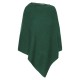 Flaskgrön kashmirponcho