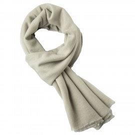 Ljus salviagrön twillvävd kashmirhalsduk