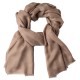 Beige jacquardvävd kashmirsjal