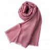 Rödviolett pashmina sjal i kashmir och siden