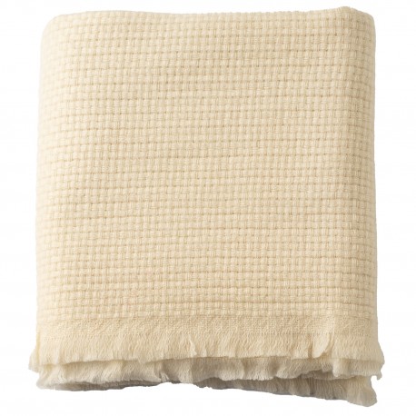 Kashmir babyfilt i benvit