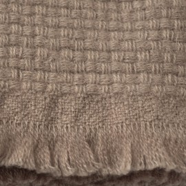 Kashmir babyfilt i taupe