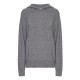 Kashmir hoodie gråmelerad