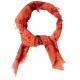 Orange bandana med paisleytryck