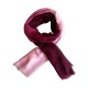 Tvåfärgad pashmina sjal i violett och korall
