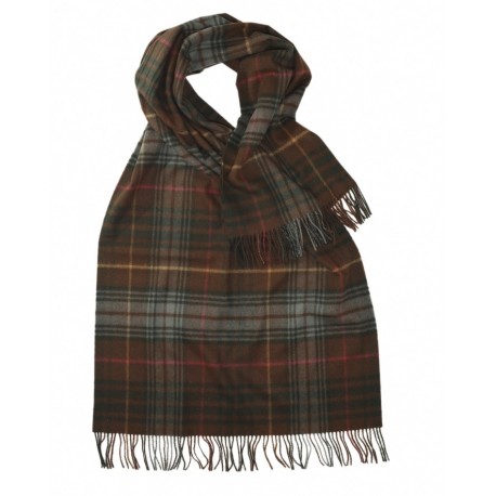 Stor lambswool scarf i jordfärger