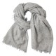 Stickad kashmir halsduk i naturlig beige