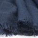 Marinblå jacquardvävd pashminasjal i paisleymönster