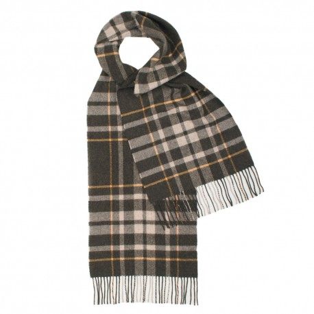 Grå skotskrutig halsduk