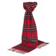 Röd skotskrutig halsduk