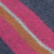 Lilla og blåt stribet tørklæde i lambswool