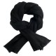 Svart kypertvävd pashmina sjal