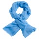 Ljusblå pashmina sjal i 2-trädigt kypert