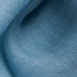 Duvbl&aring; pashmina sjal i 2-tr&aring;digt kypert