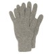 Grå stickade handskar i lammull