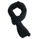 Svart stickad scarf i kashmir