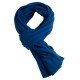 Mörkblå stickad scarf i kashmir