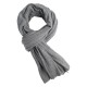 Ljusgrå stickad scarf i kashmir