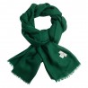 Mörkgrön diamantvävd pashmina sjal