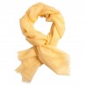Ljusgul pashmina sjal i 2 ply twill