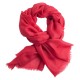 Tranbärsröd pashmina sjal i 2 ply twill