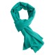 Turkosfärgad pashmina halsduk i ren kashmir