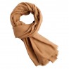 Karamellfärgad kypertvävd pashmina halsduk