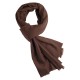 Svartbrun kypertvävd pashmina sjal