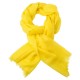 Gul pashmina halsduk i 2-trådigt kypert