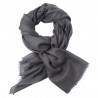 Mörkgrå pashmina sjal i 2-trädigt kypert