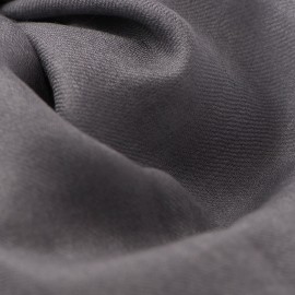 Mörkgrå pashmina sjal i 2-trädigt kypert