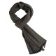 Kashmir halsduk i grå / sort melange