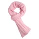Ljusrosa flecked stickad kashmir scarf